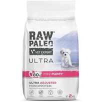 Vetexpert sausas ėdalas šunims Raw Paleo Ultra Mini Puppy Pork DLPVEEKAM0048, 2kg, 33% baltymų, 19% riebalų, kiauliena