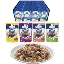 Prevital kačių maistas DLKPVTKAM0001, 96x100g, 9.6kg, drėgmė 82%, baltymai 9%, riebalai 5%, pelenai 3%, skaidulos 0.8%