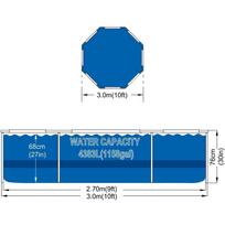 AVENLI Round Frame Swimming Pool 305x76 Set