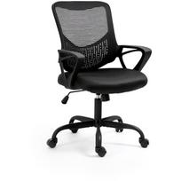 Activejet biuro kėdė YK507 BLACK, 45-55cm, 360°, 5 ratai, ergonomiška, polipropileno rėmas, tinklinė atlošas, audinio apmušalas