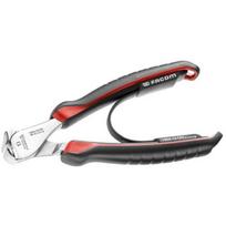 Facom galinės kirpimo replės 190A.20CPE, 200 mm, chromuotos, 61/63 HRc, ergonomiška 2 komponentų rankena