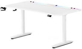 Diablo X-Forge 1600 White RGB elektra reguliuojamas žaidimų stalas | 1600  x 700 mm