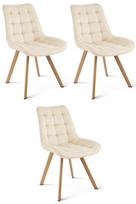 Kėdė „soria 360“ – šviesiai Smėlio Spalvos Aksomas / ąžuolo Kojos X 3