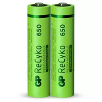 GP ReCyko AAA Micro NiMH Įkraunama Baterija 650 mAh 1,2V 2 vnt. Blisteris