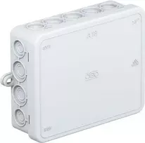 OBO A 18 kabelių jungčių dėžutė 125x100x38 mm šviesiai pilka RAL 7035