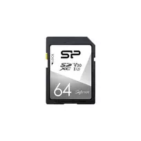 Silicon Power 64GB SDXC UHS-I U3 V30 atminties kortelė - 100MB/s skaitymas, 80MB/s įrašymas, 4K vaizdo įrašas