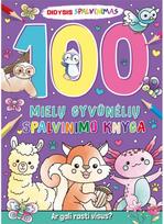 100 Mielų gyvūnėlių spalvinimo knyga - Nėra Autoriaus