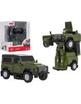 Metal Car/Robot 2in1 1:32 Land Rover Defender Green RASTAR