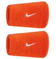 Riešo apvijos Nike Swoosh Double-Wide 2P - team orange/white - Oranžinė