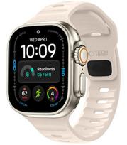 Smėlio spalvos apyrankė Apple Watch 8 / 9 / 10 / 11 / 12 / SE / Ultra (44 / 45 / 46 / 49 mm) "Tech-Protect Silicone Line"