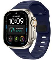 Mėlyna apyrankė Apple Watch 8 / 9 / 10 / 11 / 12 / SE / Ultra (44 / 45 / 46 / 49 mm) laikrodžiui "Tech-Protect Silicone Line"