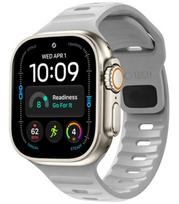 Pilka apyrankė Apple Watch 8 / 9 / 10 / 11 / 12 / SE / Ultra (44 / 45 / 46 / 49 mm) laikrodžiui "Tech-Protect Silicone Line"
