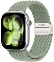 Žalia apyrankė Apple Watch 8 / 9 / 10 / 11 / 12 / SE (40 / 41 / 42 mm) laikrodžiui "Tech-Protect NylonMag"