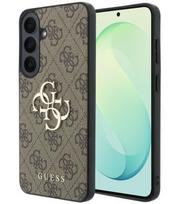 Rudas dėklas Samsung Galaxy S26 FE telefonui "Guess PU 4G Metal Logo Case"