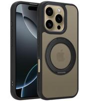 Juodas dėklas Apple iPhone 16 Pro telefonui "Tactical MagForce Hyperstand Cover"