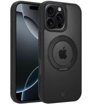 Juodas dėklas Apple iPhone 16 Pro Max telefonui "Tactical MagForce Hyperstand Cover"