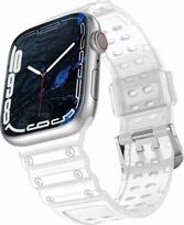 Dėklas Hurtel Apyrankė Triple Protection Apple Watch Ultra, SE, 9, 8, 7, 6, 5, 4, 3, 2, 1 (49, 45, 44, 42 mm) Transparent