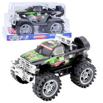 Leantoys žaislinė mašina King su galinių ratų pavara juoda su žaliais akcentais 27 cm