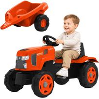 Falk vaikiškas minamas traktorius su priekaba Kubota M7-174 2–6 metų