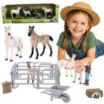 WOOPIE ūkio žirgų figūrėlių rinkinys Little Farmer 11 vnt. su priedais