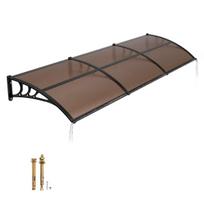 Durų stogelis VEVOR CZPC40X120B-C, Ruda, 965 × 2975 × 275 mm