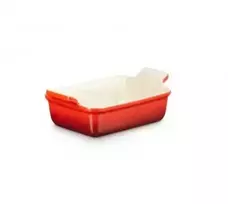 Le Creuset Stačiakampė „Heritage“ keraminė kepimo forma, 19 x 14 cm / 1 1 l, oranžinė 0843251102471