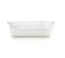 Le Creuset Stačiakampė „Heritage“ keraminė kepimo forma, 32 x 24 cm / 4 l, balta 0843251158133