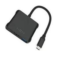 HUB USB Fixed Quadri 2x USB-C 1x HDMI  + 2x USB-A 2.0 3.2 Gen2 3.1 Gen1 (FIXHU-QR-BK)