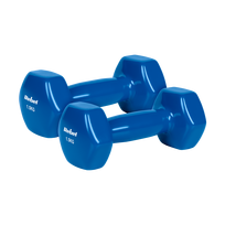 Sporto ir aktyvaus poilsio // Sporto prekės ir įranga // Hantelki żeliwne winylowe HEX 2x1.5kg, REBEL ACTIVE