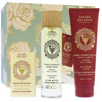 Panier Des Sens Renewing Grape kūno priežiūros rinkinys (muilas, 150 g + aliejus,j 100 ml + kremas, 140 ml)