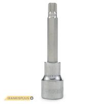⬡ Galvutė su antgaliu M14, žvaigždinė (SPLINE), L100 mm, 1/2 col. (S25806, SATA)