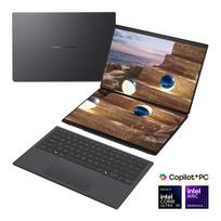 Asus Zenbook Duo UX8407AA-SN094X | Moher Gray | 14 " | OLED | Touchscreen | 2.8K | 2880 x 1800 pixels | Anti-Reflective | Intel Core Ultra 9 | 378H | 32GB | LPDDR5X | Solid-state drive capacity 2000GB | Intel Arc Graphics | Windows 11 Home | 802.11be
