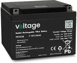 AGM Battery Voltage 12V 26Ah VE12-26
