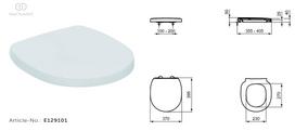 WC dangtis IDEAL CONNECT Space, Soft close, baltas