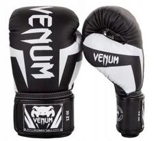 Venum Elite bokso pirštinės, juodos/baltos, 14 oz