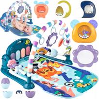 Lavinamasis kilimėlis kūdikiui su pianinu „Baby Piano Mat”, mėlynas