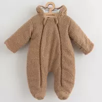New Baby Žieminis kūdikių kombinezonas su gobtuvu rudas 62 dydis