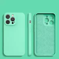 Hurtel Silicone case for iPhone 14 Plus, green