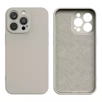 Hurtel Silicone case for iPhone 14 Plus, beige