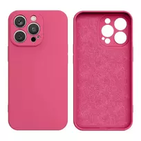 Hurtel Pink silicone phone case for iPhone 14 Plus