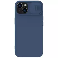 Nillkin CamShield Silky Silicone phone case for iPhone 14 Plus blue (with camera lens protection)