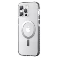 KINGXBAR Ice Crystal Series phone case with MagSafe support for iPhone 14 Plus, gray