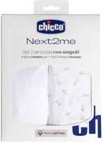 Chicco „Next2Me Forever“ medvilninės paklodės debesims, 2 vnt.
