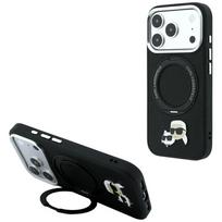 Case Karl Lagerfeld with Ring Stand 360 Karl & Choupette Heads Pin MagSafe for iPhone 18 Pro Max / 1