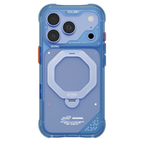 Case Skinarma Saturn MagSafe + Rotating  Kick Stand for iPhone 18 Pro / 17 Pro blue