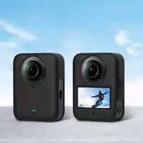 „Puluz“ silikoninis dėklas + objektyvo dangtelis, skirtas DJI Osmo 360 / PU783B