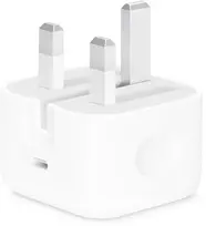 Apple iPhone USB-C maitinimo adapteris 20W – G tipas – kištukas Didžiajai Britanijai – Baltas