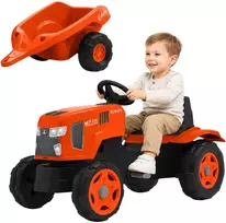 Falk vaikiškas minamas traktorius su priekaba Kubota M7-174 2–6 metų