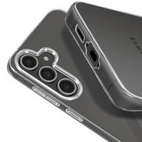 Apsaugos rinkinys - Galaxy S24 FE - Minkštas silikoninis dėklas - 9H grūdintas stiklas - Skaidrus