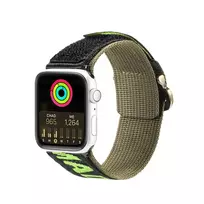 Dux Ducis Outdoor Version smartwatch strap for Apple Watch 1/2/3/4/5/6/7/8/9/SE/Ultra (42/44/45/49 mm) | Nylon | black/green